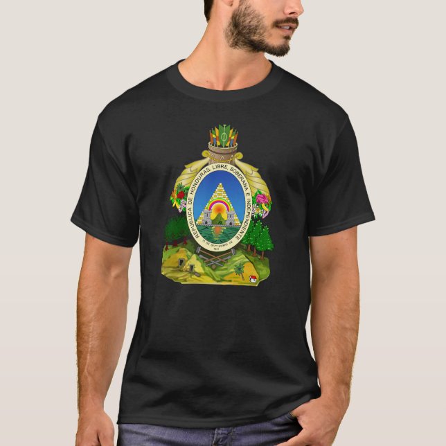 Honduras Coat of Arms T-Shirt (Front)