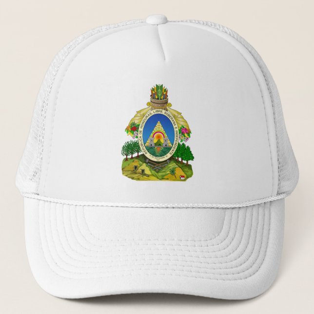 Honduras Coat of Arms Trucker Hat (Front)