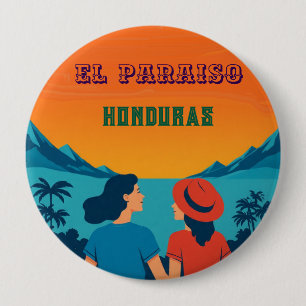  Honduras EL PARAISOtro poster 10 Cm Round Badge