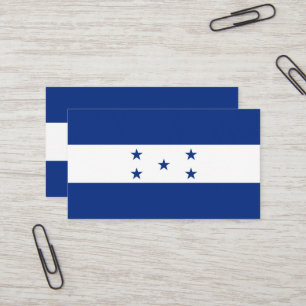 Honduras flag business card
