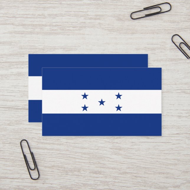 Honduras flag business card (Front/Back In Situ)