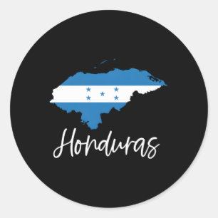 Honduras Flag Central America Copan Latina Camisa  Classic Round Sticker