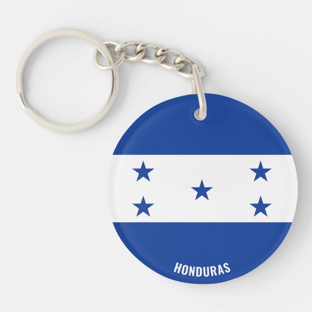 Honduras Flag Charming Patriotic Key Ring (Front)