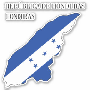 Honduras Flag Charming Patriotic Map