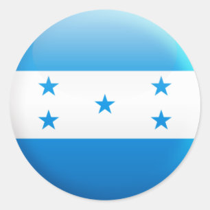 Honduras Flag Classic Round Sticker