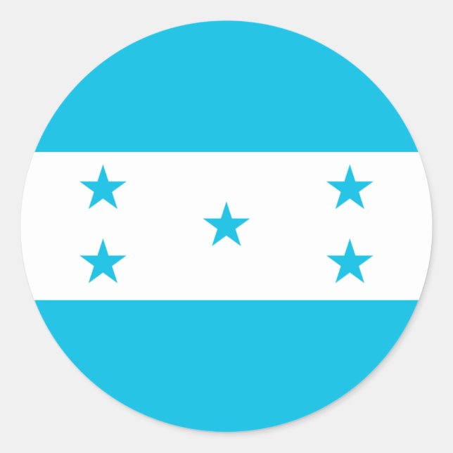 Honduras Flag Classic Round Sticker (Front)