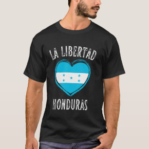 Honduras Flag Heart La Libertad City T-Shirt