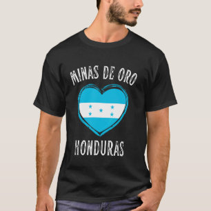 Honduras Flag Heart Minas De Oro City T-Shirt