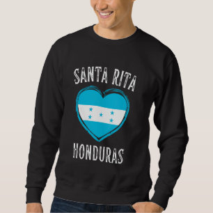 Honduras Flag Heart Santa Rita City Sweatshirt