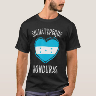 Honduras Flag Heart Siguatepeque City T-Shirt