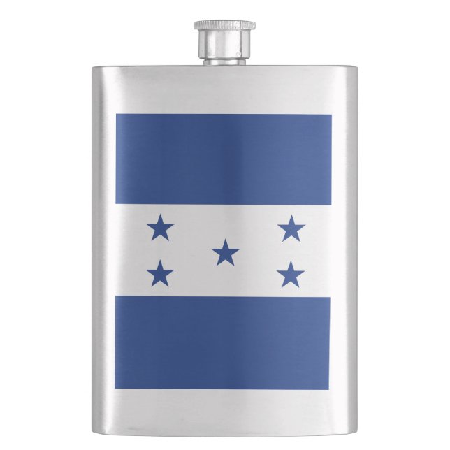 Honduras flag hip flask (Front)