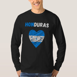 Honduras Flag Holiday Honduras Heart Honduran Flag T-Shirt
