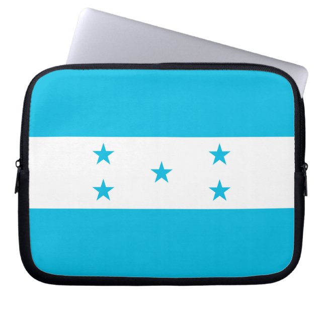 Honduras Flag Laptop Sleeve (Front)