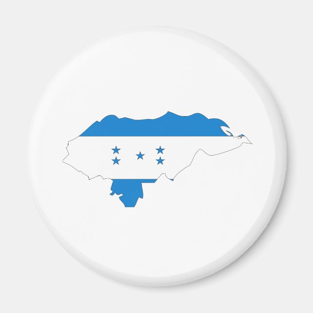 Honduras Flag Map full size Magnet (Front)