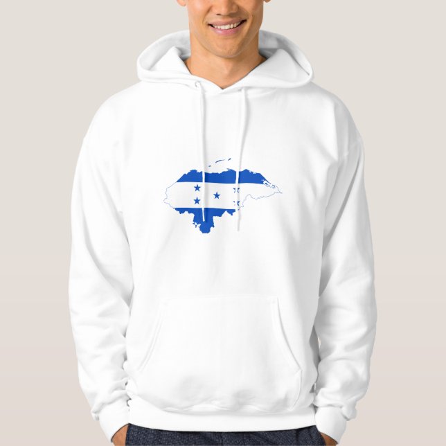 Honduras Flag Map HN Hoodie (Front)