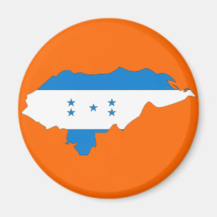 Honduras flag map magnet