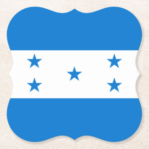 Honduras Flag Paper Coaster