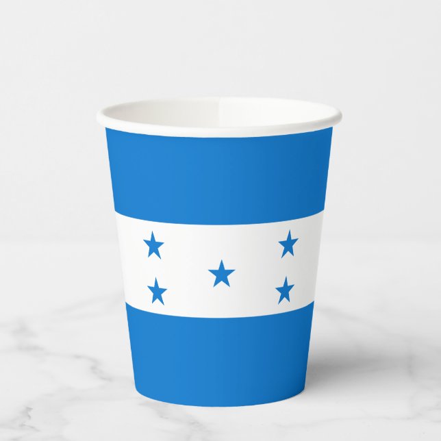 Honduras Flag Paper Cups (Left)
