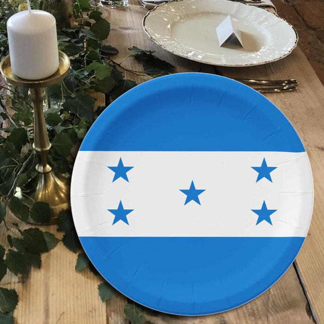 Honduras Flag plates, party, sports, Honduras Paper Plate (Creator Uploaded)