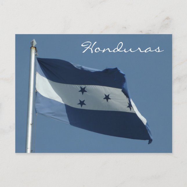 honduras flag postcard (Front)