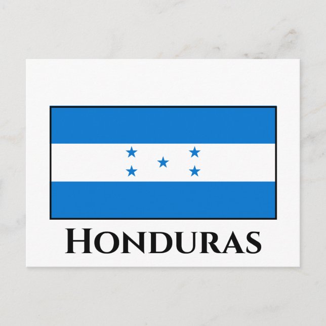 Honduras Flag Postcard (Front)
