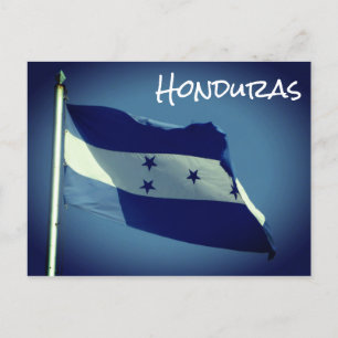 honduras flag postcard