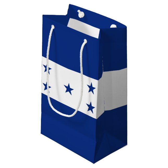Honduras flag small gift bag (Front Angled)