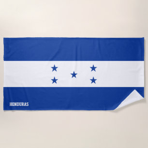 Honduras Flag Splendid Patriotic Beach Towel