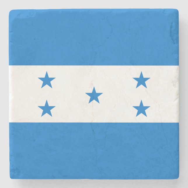 Honduras Flag Stone Coaster (Front)