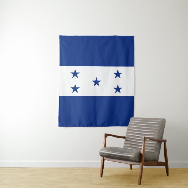 Honduras flag tapestry (In Situ)