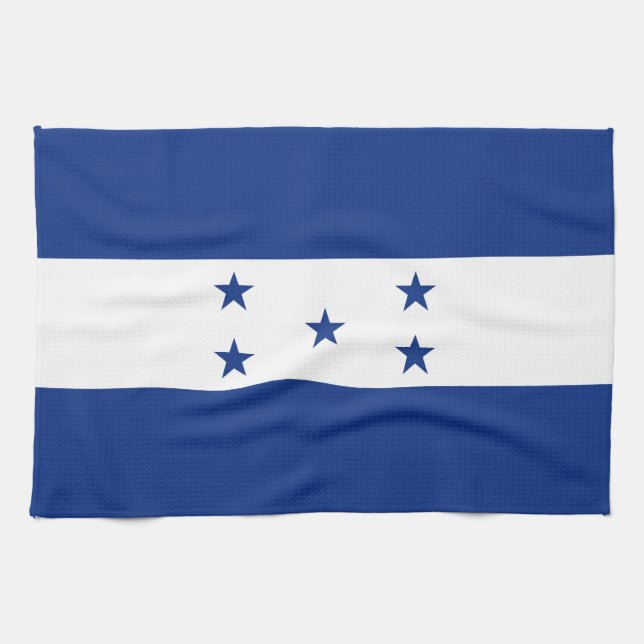 Honduras flag tea towel (Horizontal)