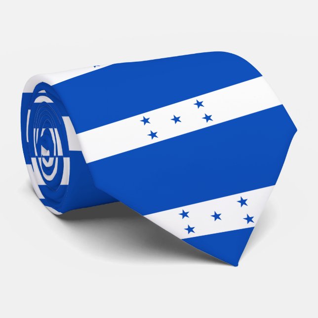 Honduras flag tie (Rolled)