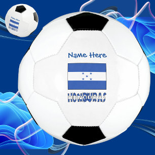 Honduras Honduran Flag Personalised Blue Name  Soccer Ball
