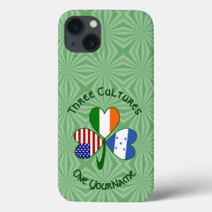 Hondúras Ireland USA Shamrock Flag Personalised iPhone 13 Case