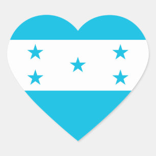 Honduras Love Flag Heart Sticker