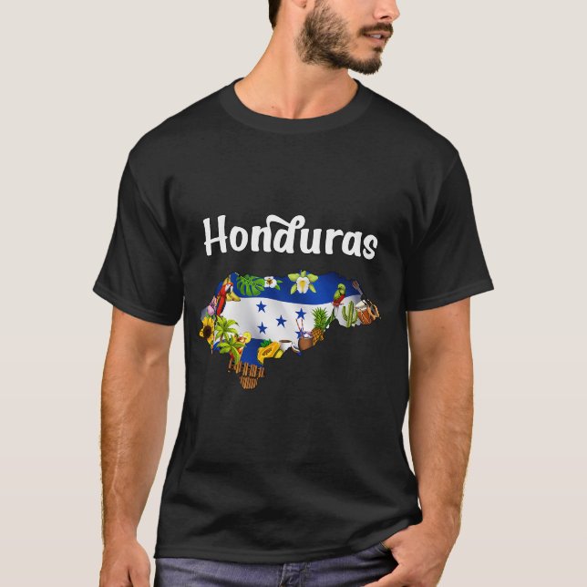 Honduras Map T-Shirt (Front)
