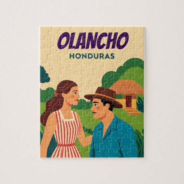  Honduras OLANCHO Retro poster Jigsaw Puzzle (Vertical)