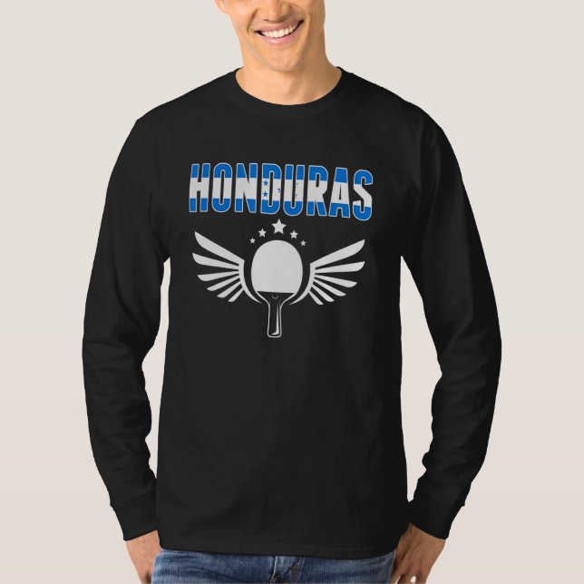 Honduras Ping Pong   Honduran Table Tennis Support T-Shirt (Front)