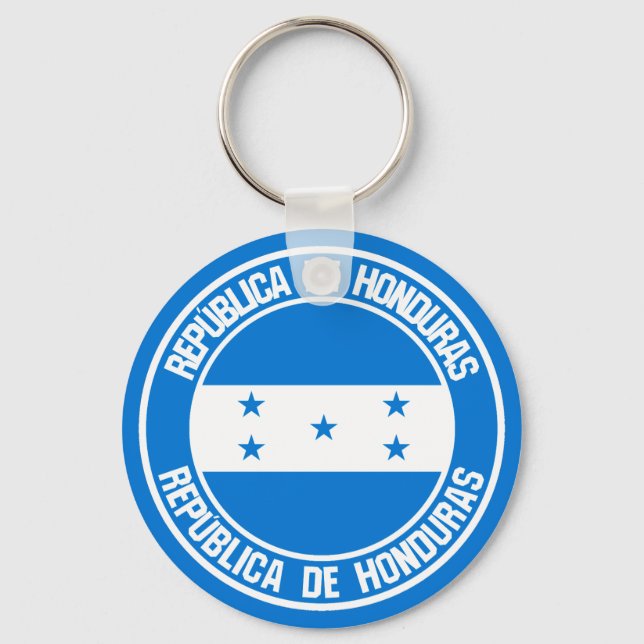 Honduras Round Emblem Key Ring (Front)