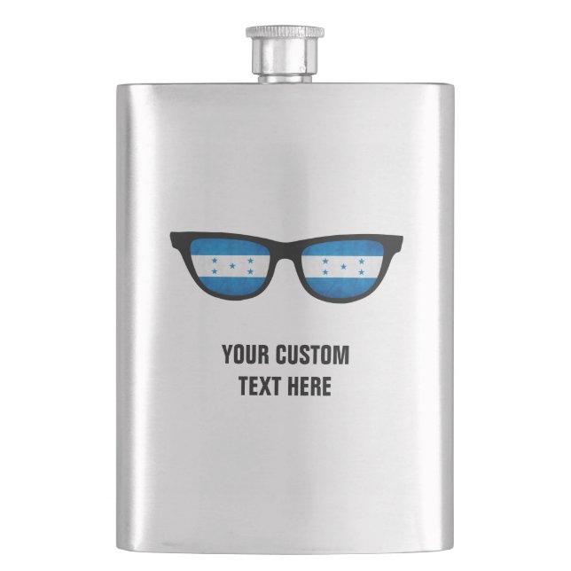 Honduras Shades custom flask (Front)