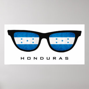 Honduras Shades custom text & color poster