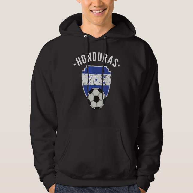 Honduras Soccer Honduras Flag Football Honduran Pr Hoodie (Front)