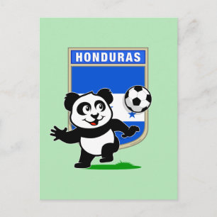 Honduras Soccer Panda Postcard