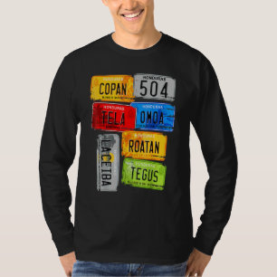 Honduras  turistic car plates  Copan  Tela  Omoa T-Shirt