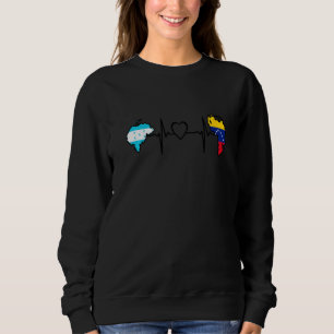 Honduras Venezuela Flag Honduran Venezuelan Heartb Sweatshirt