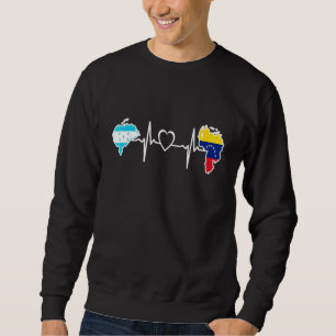 Honduras Venezuela Flag Honduran Venezuelan Heartb Sweatshirt