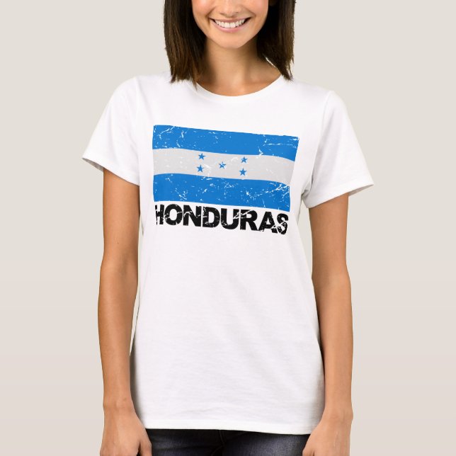 Honduras Vintage Flag T-Shirt (Front)