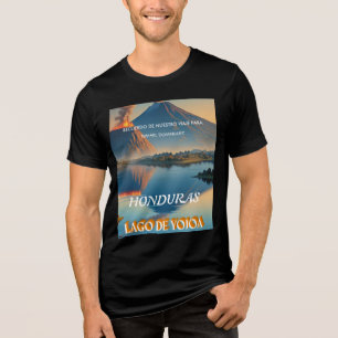  Honduras Yojoa Lake Retro poster  Tri-Blend Shirt