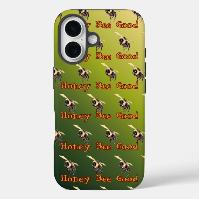 Hone Bee Good - On Green Gradient Case-Mate iPhone Case (Back)