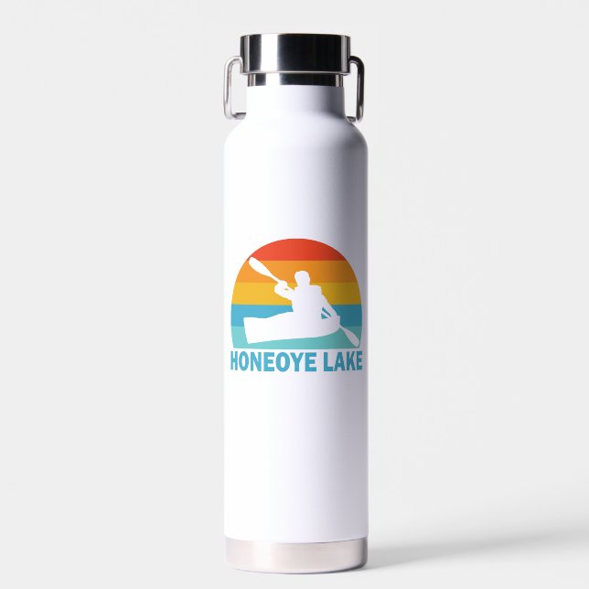 Honeoye Lake New York Kayak Water Bottle (Front)
